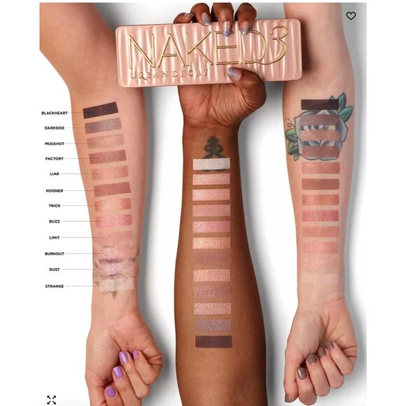 NEW URBAN DECAY Naked3 Soft Pink Eyeshadow Palette - Picture 5 of 14